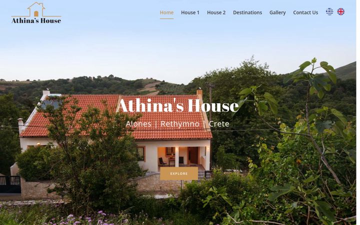 Snímek obrazovky athinas-house.com