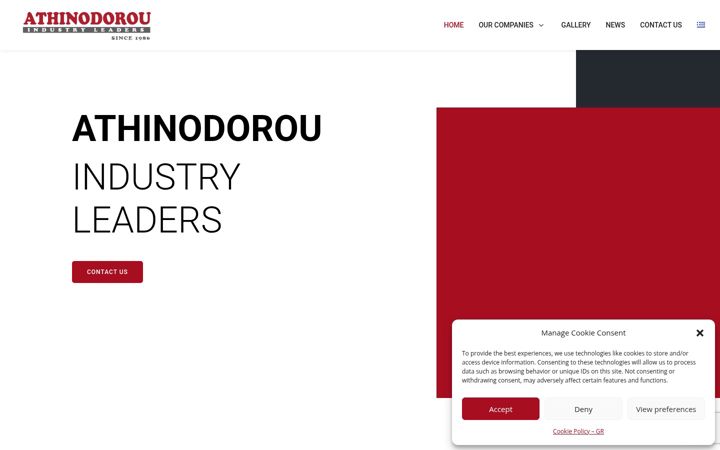 Screenshot of athinodorougroup.com