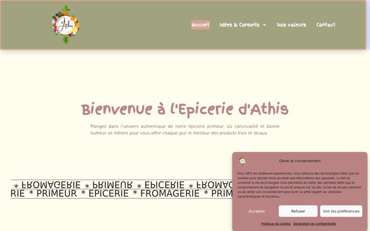 Screenshot of athis-epicerie.fr