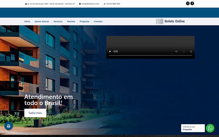 Screenshot of athlantis.com.br