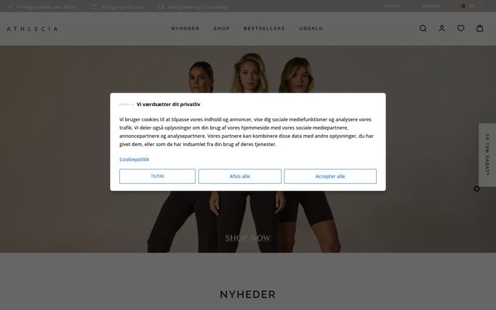 Screenshot of athlecia.com