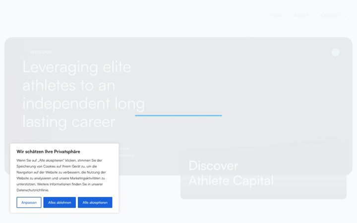 Screenshot of athlete-capital.de