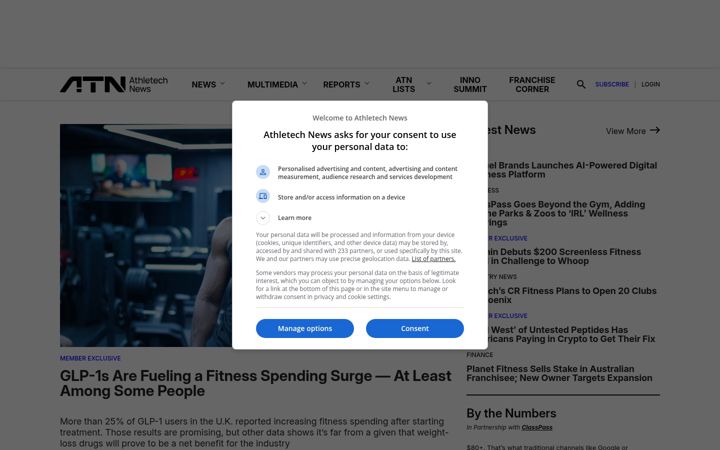 Screenshot of athletechnews.com