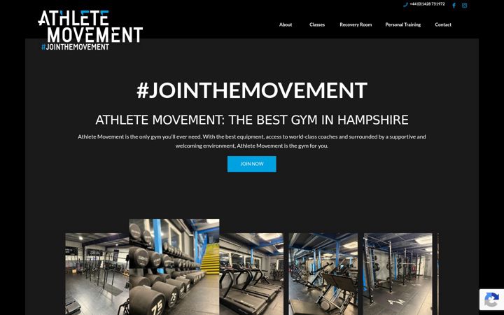Captura de pantalla de athletemovement.com