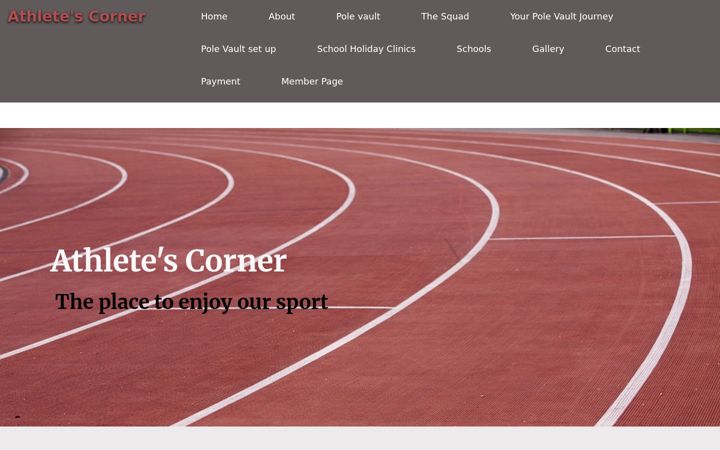 Screenshot of athletescorner.com.au