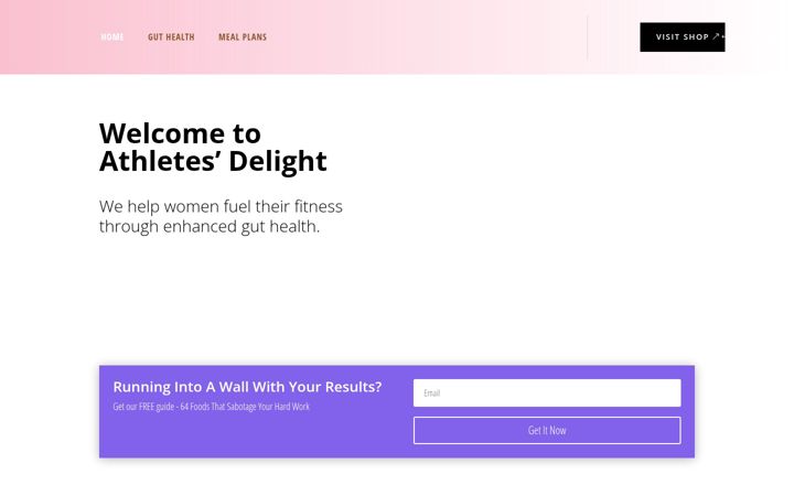Screenshot of athletesdelight.com