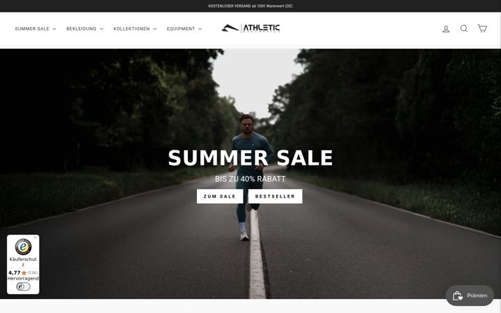 Snímek obrazovky athletic-aesthetics.de