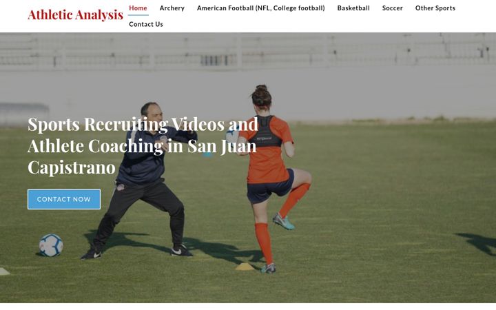 Screenshot of athletic-analysis.com