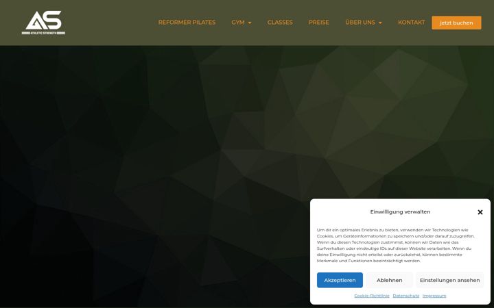 Screenshot of athletic-strength.at