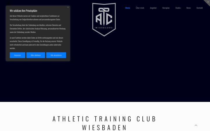 Екранна снимка на athletic-training-club.de