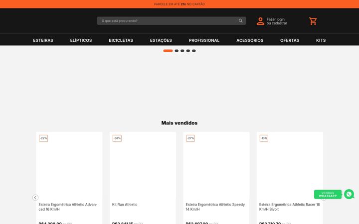 Skærmbillede af athletic.com.br