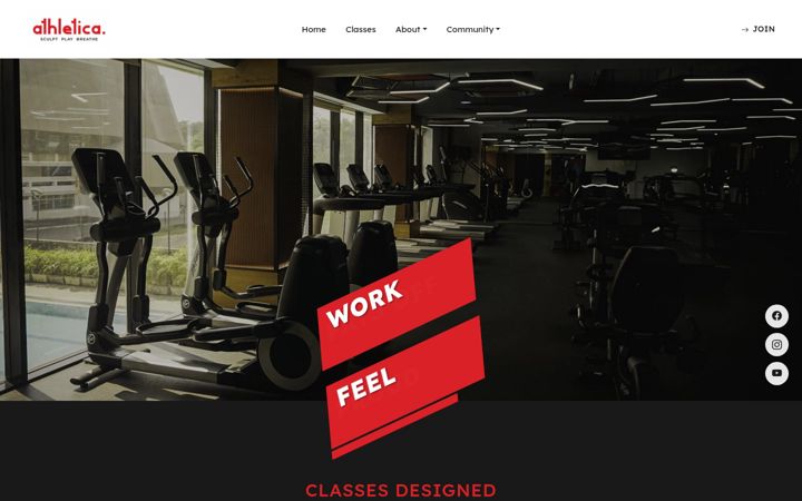 Screenshot του athletica.fitness