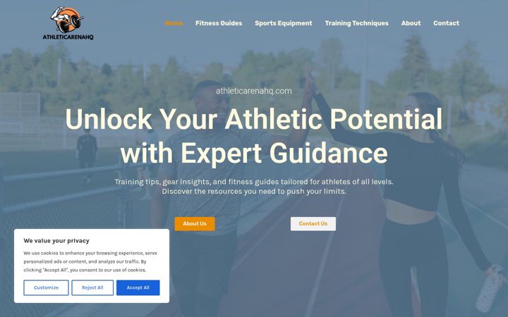 Screenshot of athleticarenahq.com