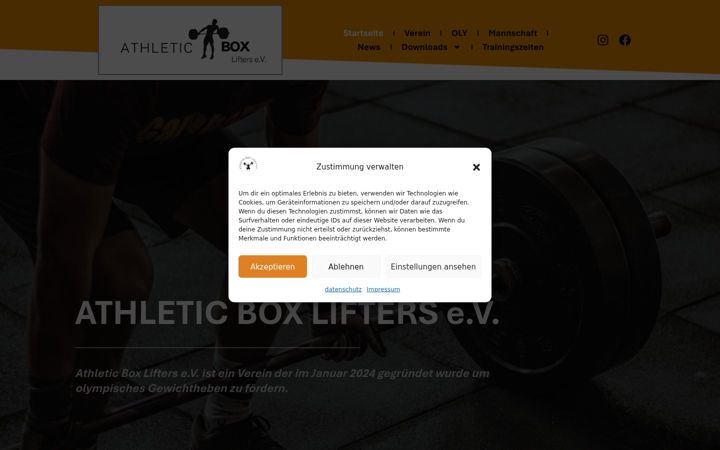Screenshot of athleticboxlifters.de