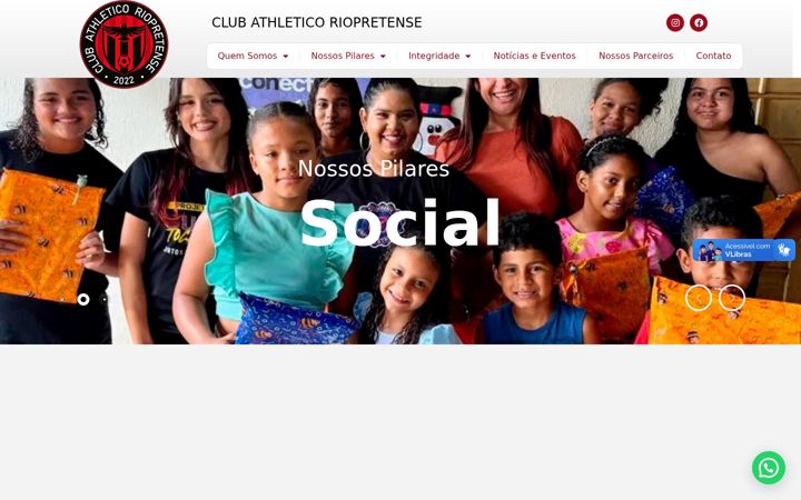 Screenshot of athleticoriopretense.org.br