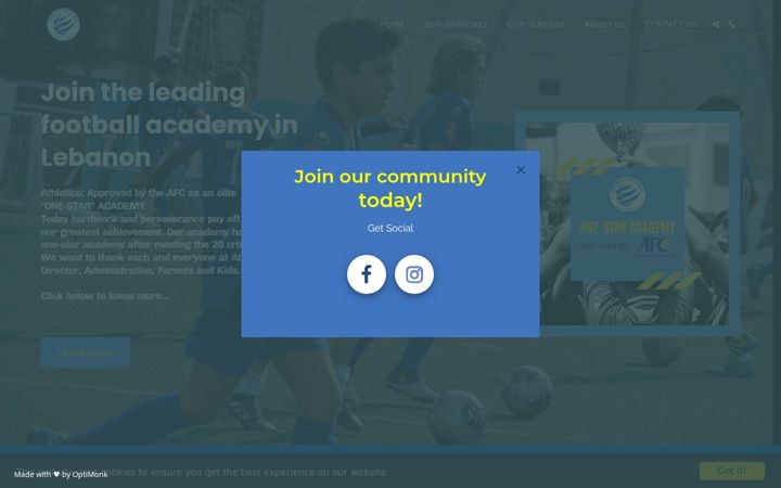 Screenshot του athleticosc.com