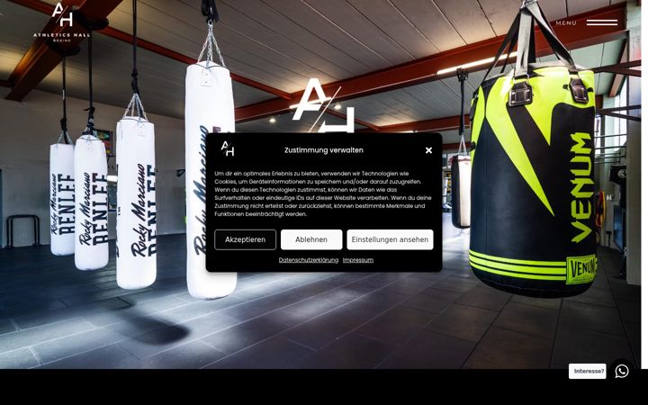 Screenshot of athletics-hall.de