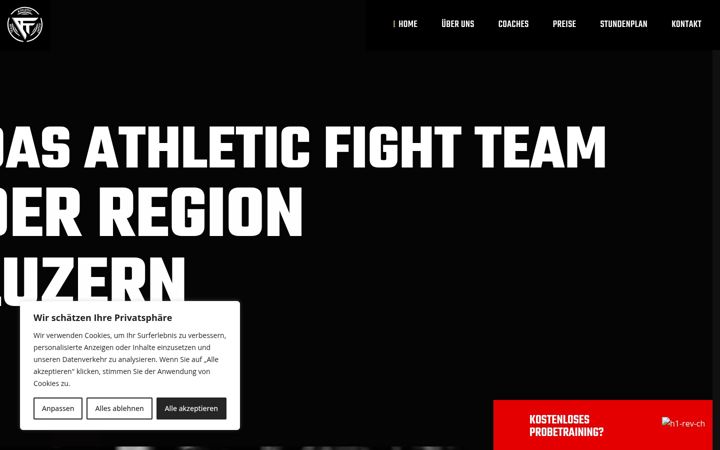 Screenshot of athleticsportcenter.ch