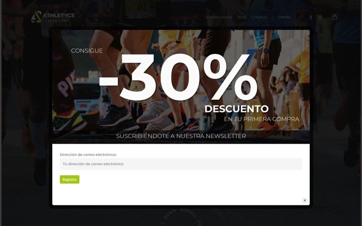 Screenshot of athletycs.es
