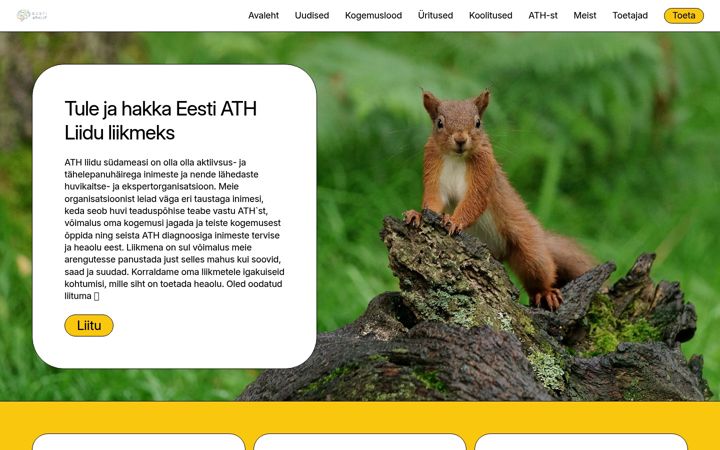 Screenshot of athliit.ee