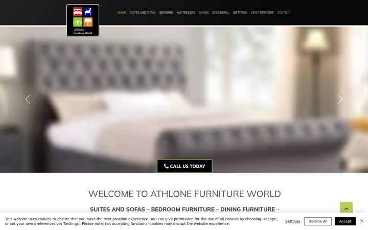 Screenshot of athlonefurnitureworld.ie