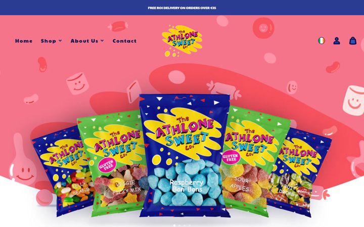 Screenshot of athlonesweets.ie