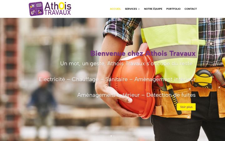 Screenshot of athoistravaux.be
