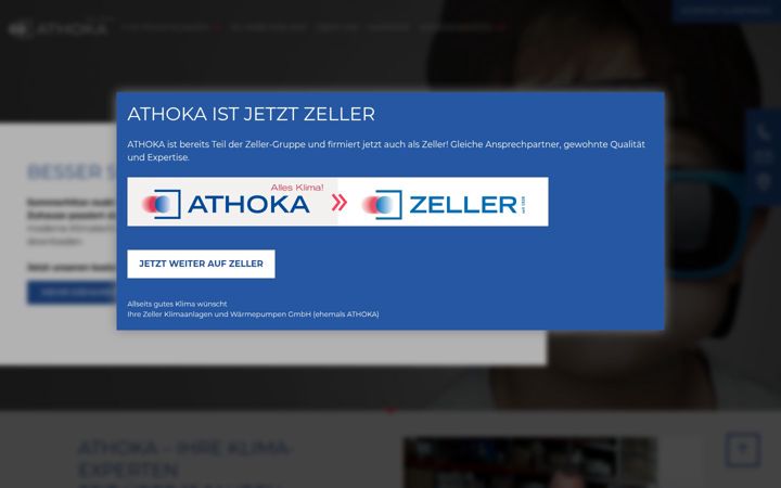 Screenshot of athoka.de