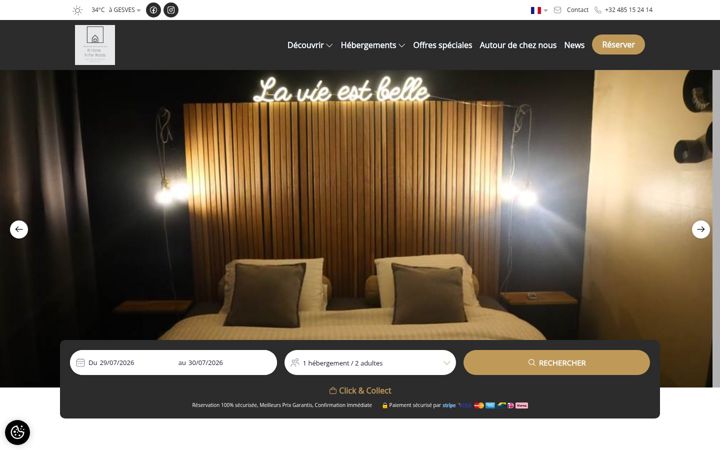 Screenshot of athome-gesves.be