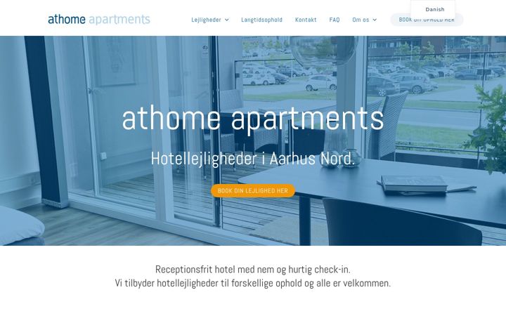 Screenshot of athomeapartments.dk