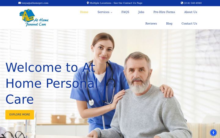 Screenshot of athomeprctexas.com