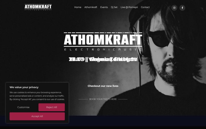 Screenshot of athomkraft.com