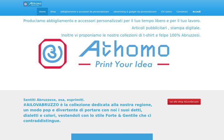 Screenshot of athomo.it