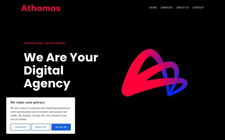 Screenshot of athomos.net