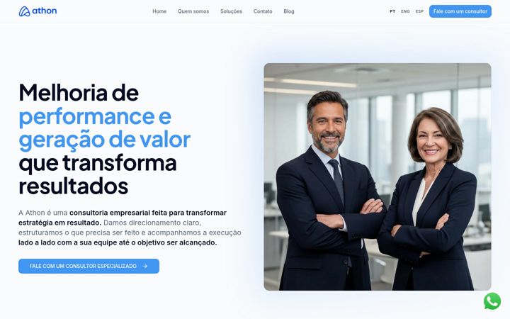 Screenshot of athonconsultoria.com