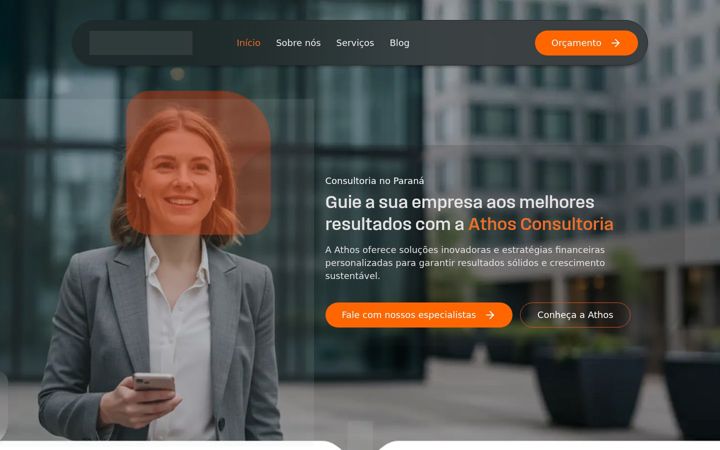 Ekraanipilt saidist athosconsultoriaempresarial.com