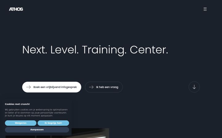 Screenshot of athostrainingcenter.be
