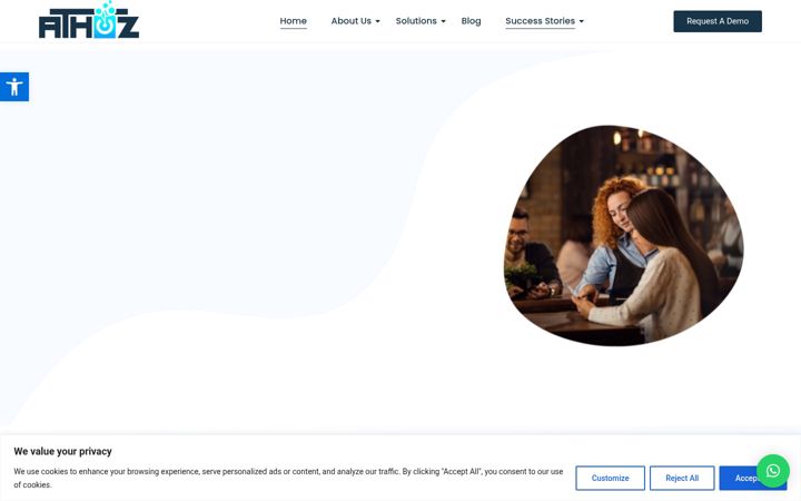Screenshot of athoztech.com