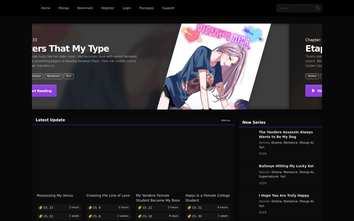 Screenshot of athreascans.com