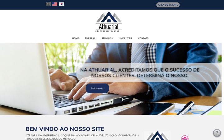 Screenshot of athuarial.com.br