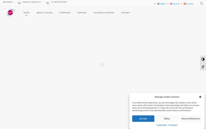 Screenshot von athypno.ch