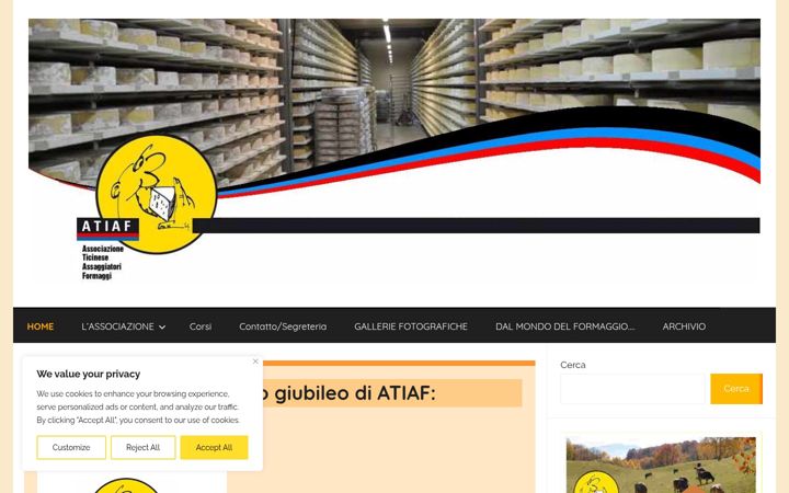 Screenshot of atiafticino.ch