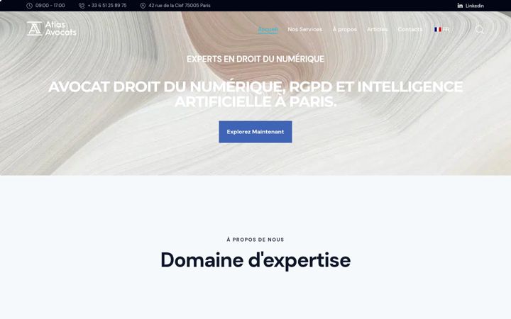 Zrzut ekranu atiasavocats.com