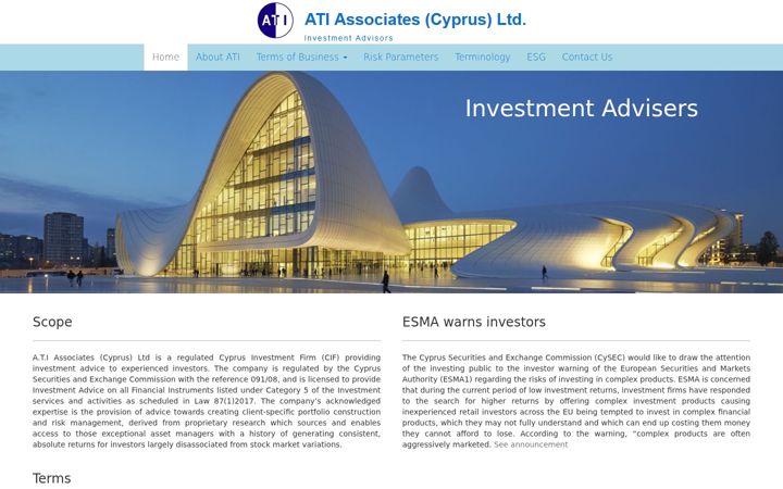 Zrzut ekranu atiassociates.com