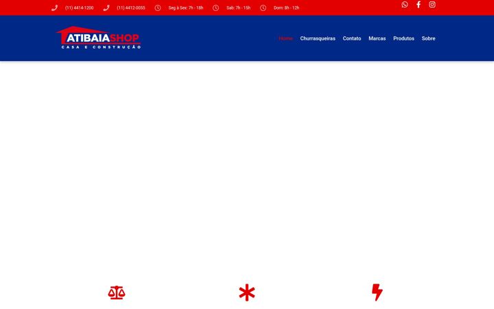 Screenshot of atibaiashop.com.br