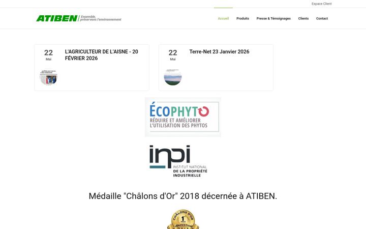 Zrzut ekranu atiben.fr