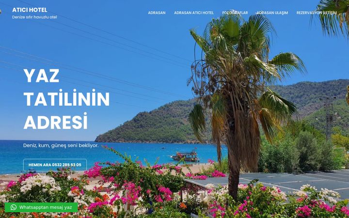 Screenshot of aticihotel.com