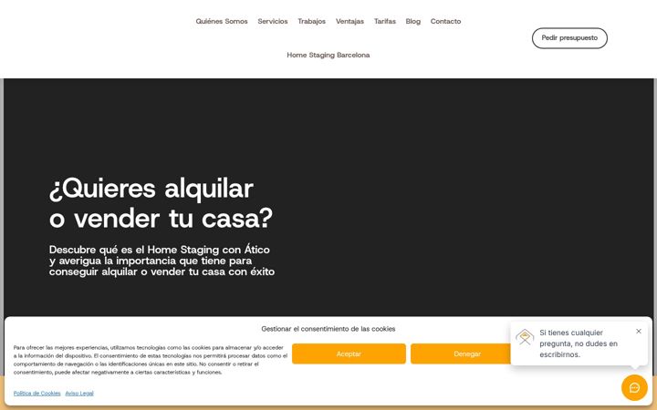 Screenshot of aticohomestaging.com
