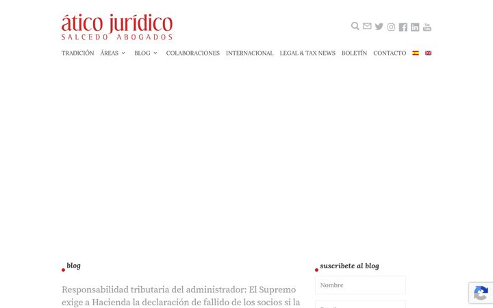 Screenshot of aticojuridico.com