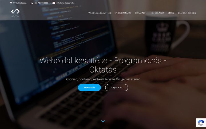 Screenshot of aticom.hu